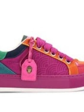 Kurt Geiger Bright Pink Multicolor Low-Top Sneaker